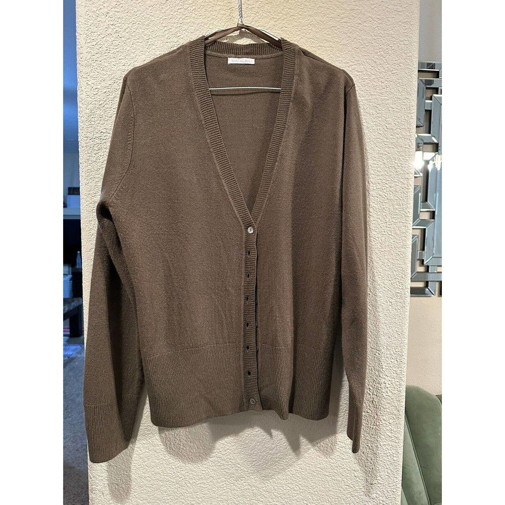 Matalan Brown Women's Cardigan Long Sleeve Sweater Size 18